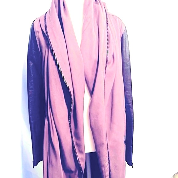 NWOT⚡️ALL SAINTS⚡️Coat/Leather Sleeves⚡️ - Picture 4 of 15
